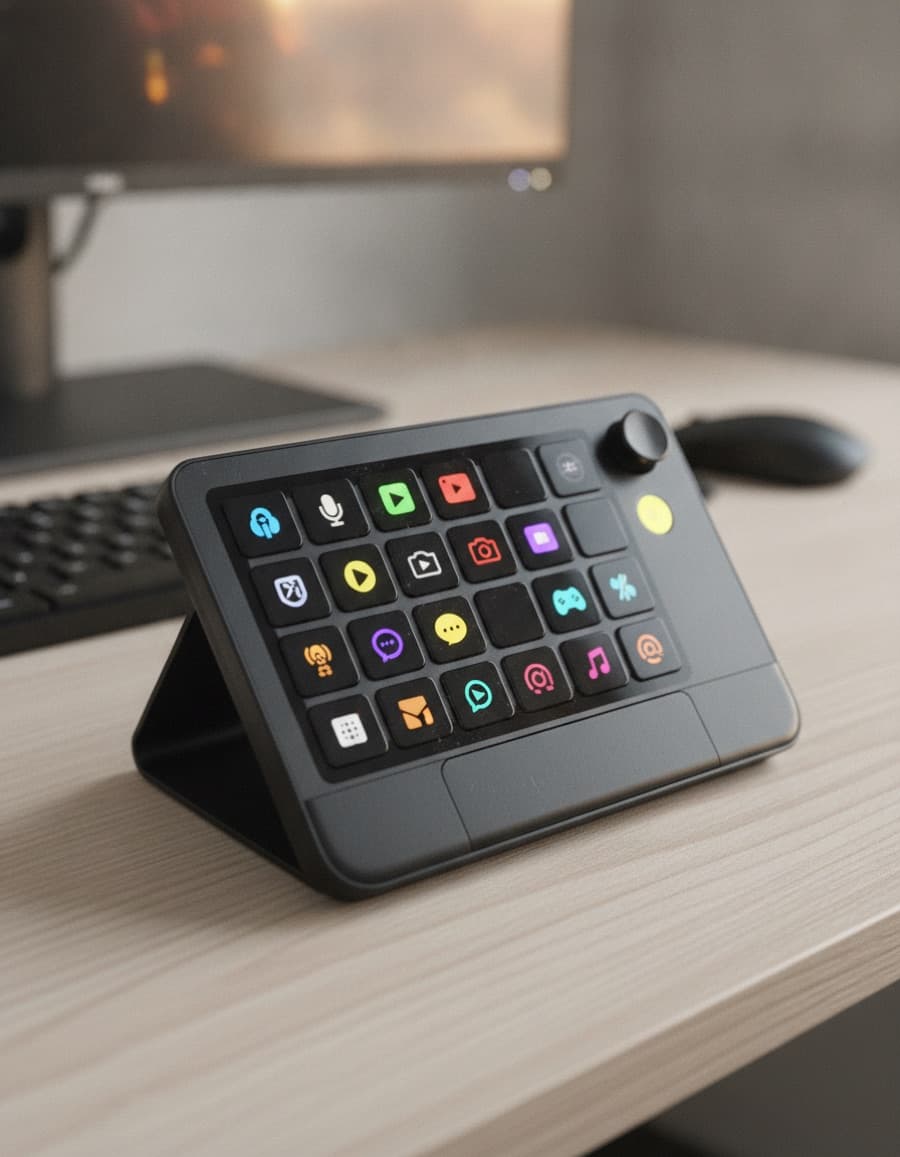 15-key LCD macro pad — pre-owned