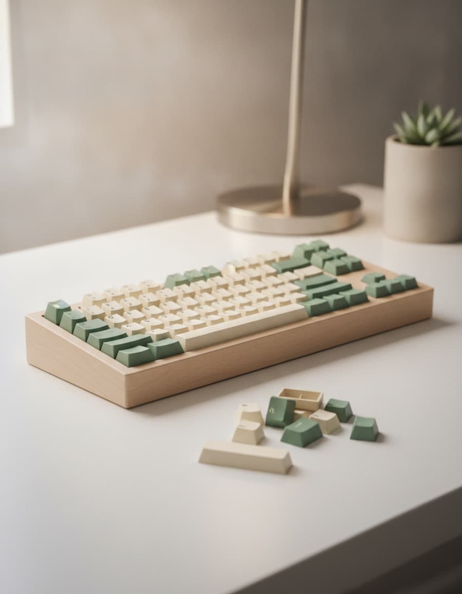 110-key PBT keycap set — sculpted profile