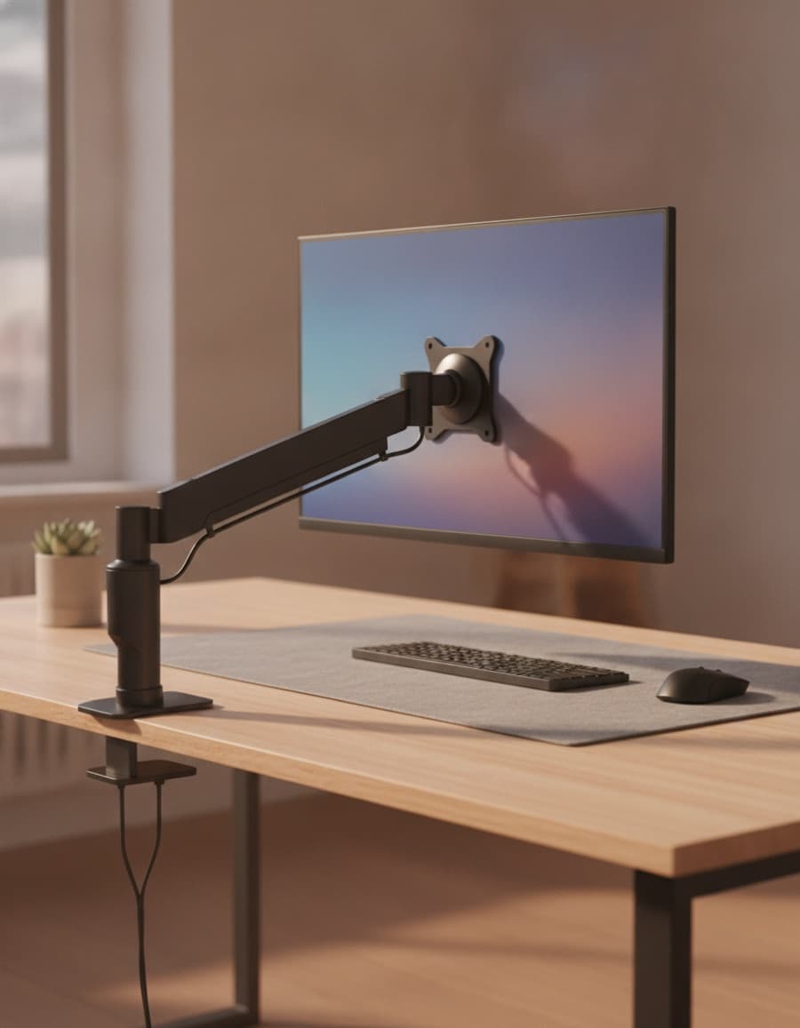 Single monitor arm — up to 32 inches