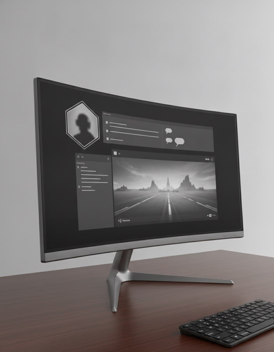 Stream overlay pack — monochrome theme