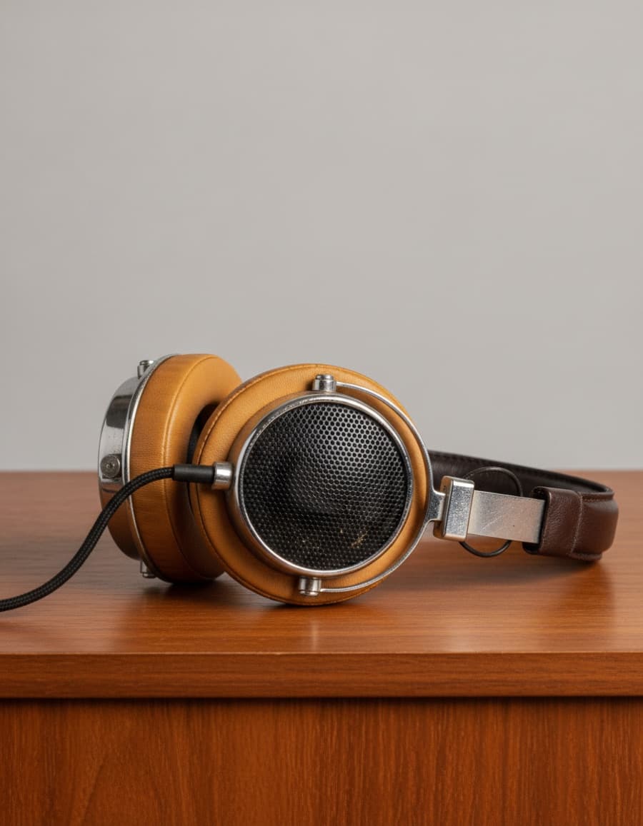 Vintage hi-fi headphones — new pads fitted