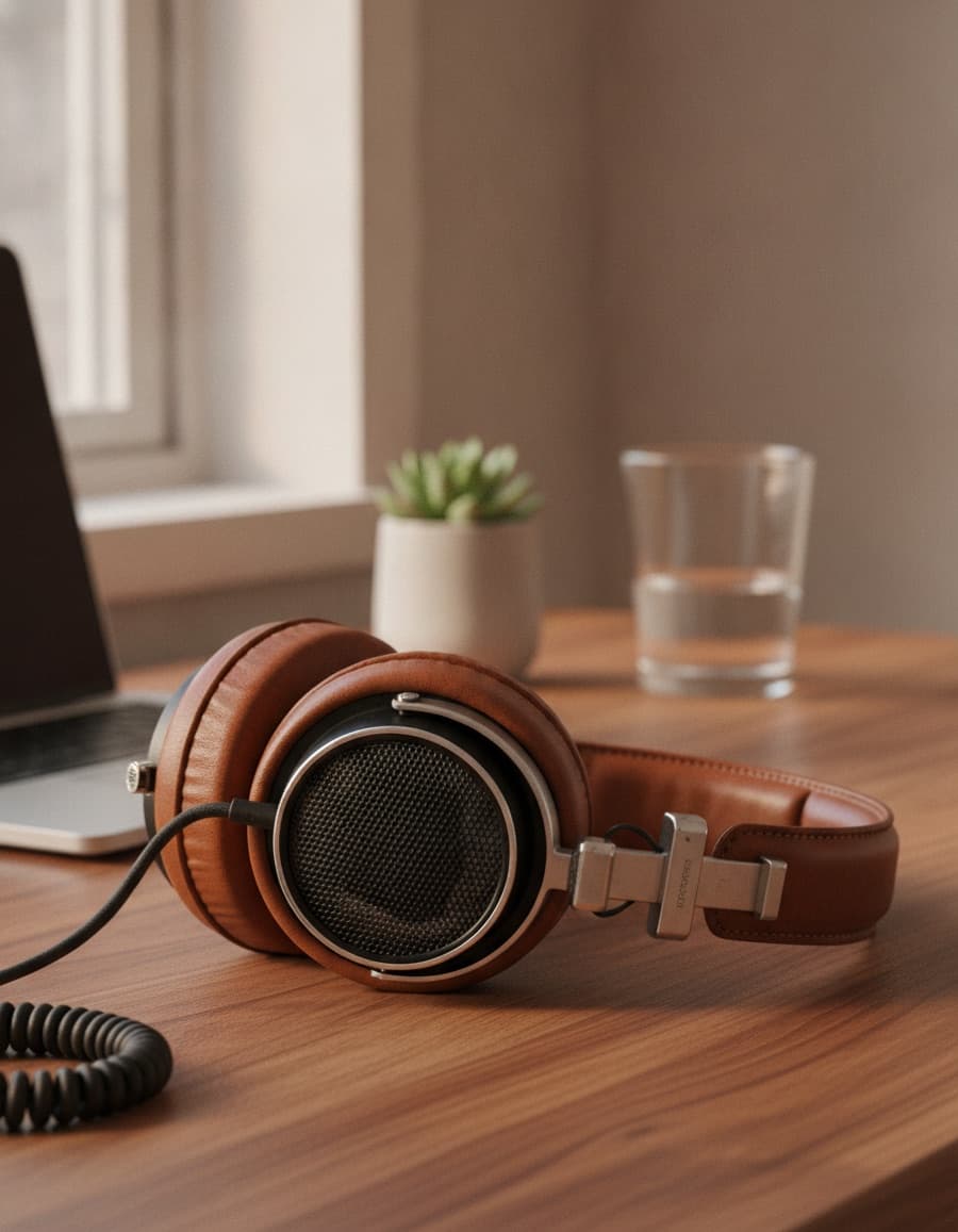 Vintage hi-fi headphones — new pads fitted