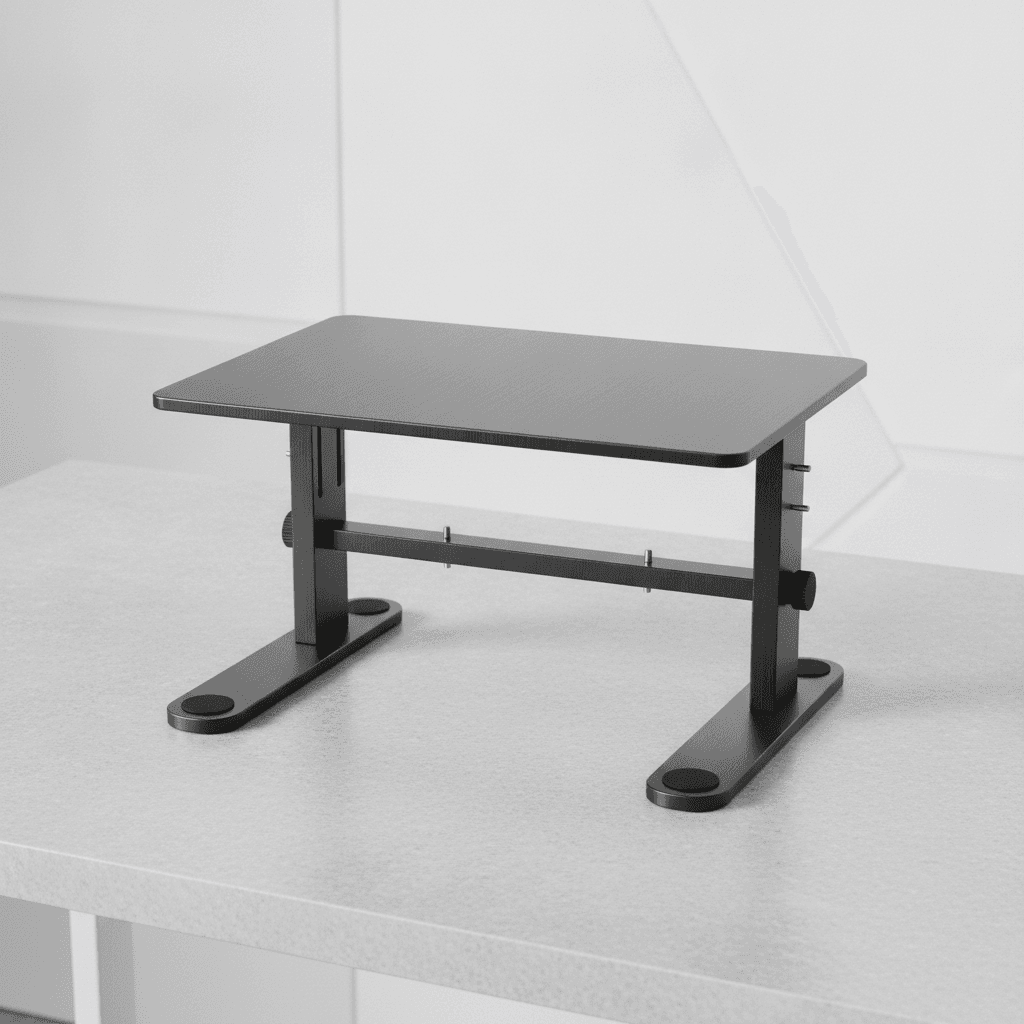 Support Écran Ajustable en Aluminium Anodisé - Gris anthracite